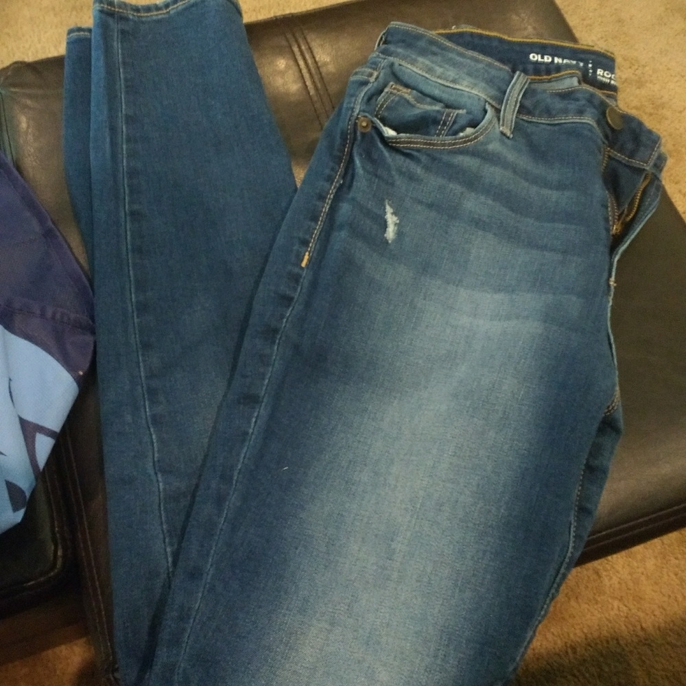 Old navy jeans rockstar style